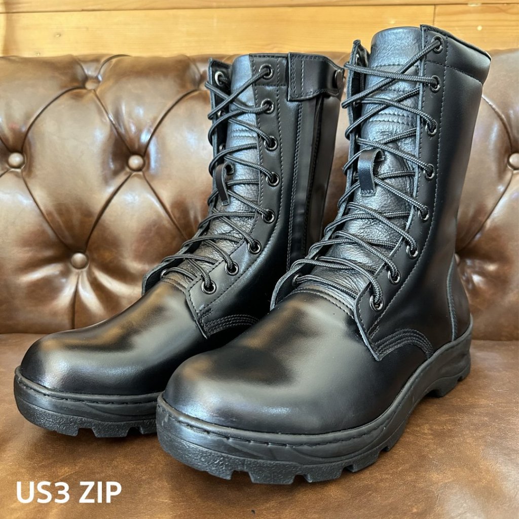 ‼️HoT HiT‼️  รุ่น US3 Zip คอมแบทศรีชัยใส่ซิป หนังขัดง่าย พื้นเบา