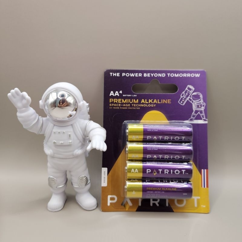 ถ่าน Patriot "Premium Alkaline" size AA แพ็ค 4 ก้อน