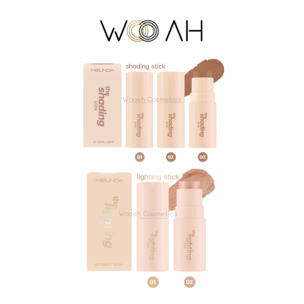 Meilinda The Shading Stick/The Lighting Stick เมลินดา เฉดดิ้ง/ไฮไลท์ สติ๊ก คอนทัวร์เฉดดิ้ง แบบแท่ง MC5098 MC5099 Contour
