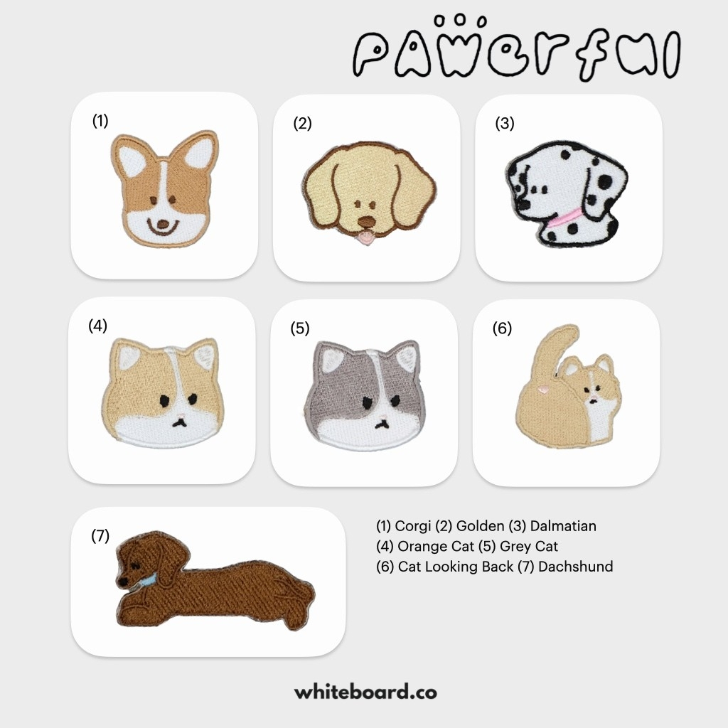 Whiteboard.co Patch for Phone Case - Size L [PAWerful Collection] แพทช์ตุ๊กตาติดตกแต่ง (ซื้อผ่าน Shopee Video ลด 30%)