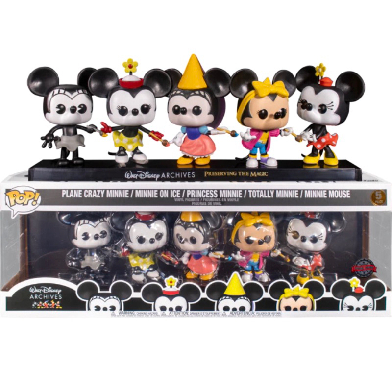 Funko Pop Archives Minnie Mouse Disney Mickey Mouse Exclusive 5 Pack