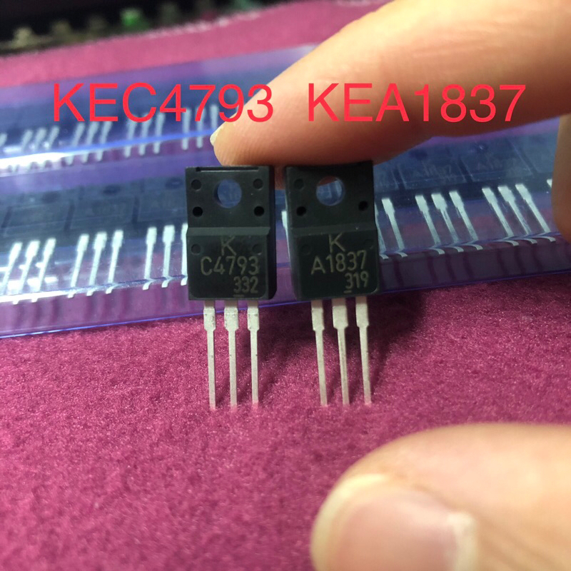 TO-220F KEA1837 KEC4793แท้ (C4793 + A1837 ) เครื่องขยายเสียงกับหลอดใหม่ดั้งเดิม2SA1837 2SC4793 สินค้