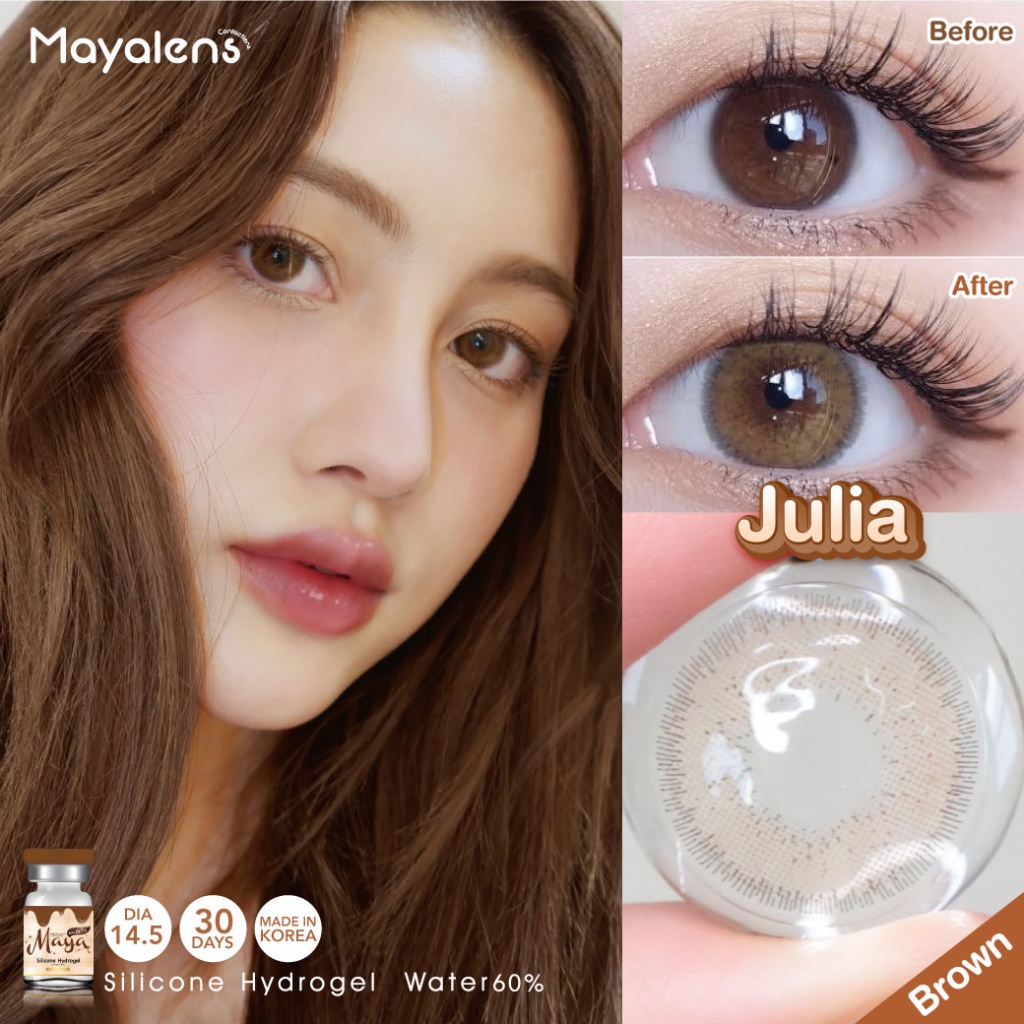 💋 Julia สายตา0.00 ถึง -4.00 Maya Premium lens แบรนด์ที่ เก้า เลือกใช้
