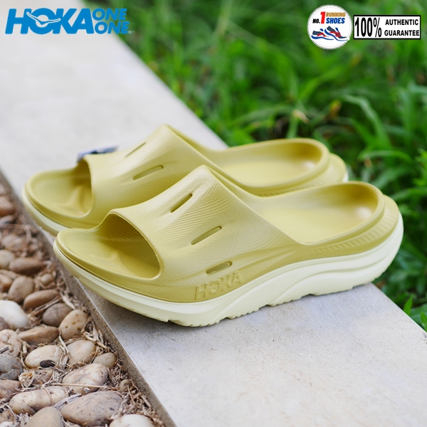 Hoka รุ่น ORA recovery slide 3 GRE รองเท้าแตะเพื่อสุขภาพ สี เขียวตองอ่อน ของเเท้ 100%