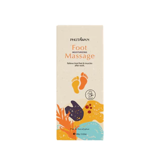 ภูตะวัน ฟุ๊ท มอยส์เจอร์ไรซิ่ง มาสสาจ ครีมนวดเท้า นวดแก้ปวดเมื่อย phutawan Foot Massage Cream 100 g
