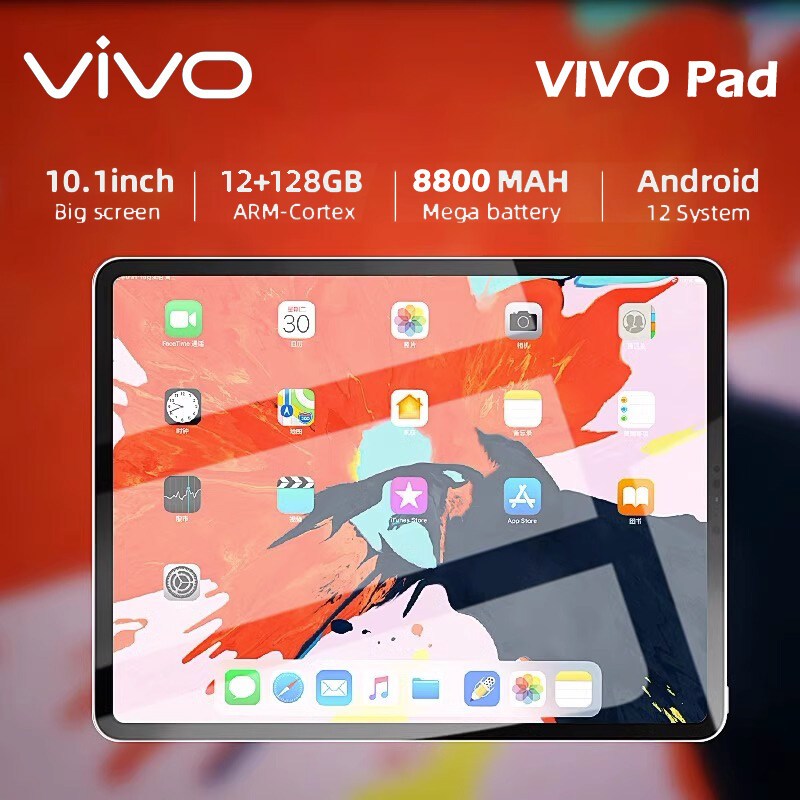 VIVO Padแท็บเล็ต10.1นิ้ว16G+512GB Android12.0แท็บเล็ตราคาถูก4G/5Gโปรเซสเซอร์เต็มรูปแบบแท็บเล็ตHD 8800 MAh
