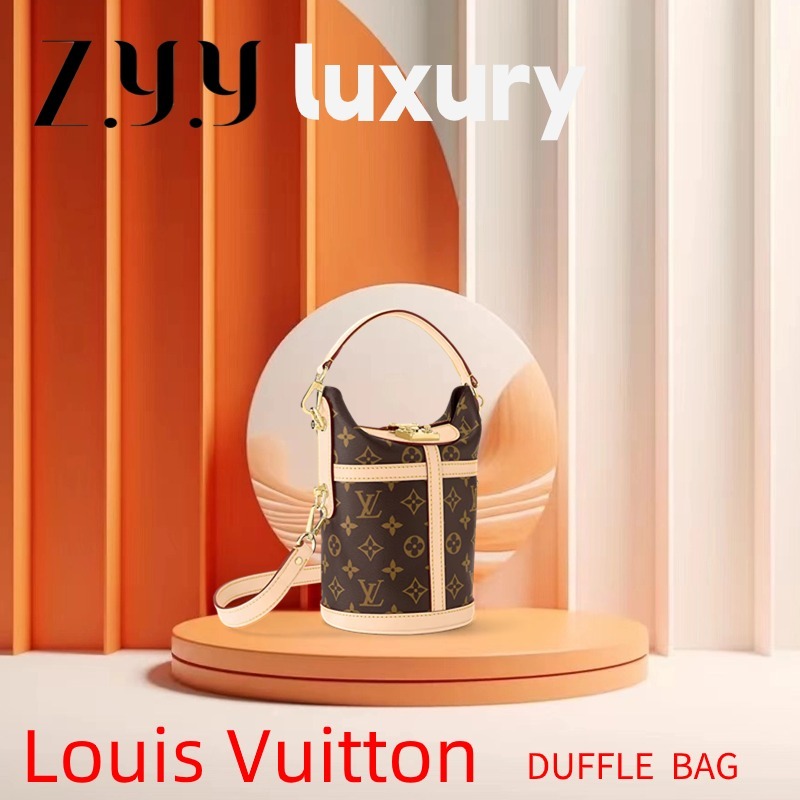 New Hot  ราคาพิเศษ Ready Stock หลุยส์ วิตตอง Louis Vuitton DUFFLE 22cm M43587 Women's shoulder bag c