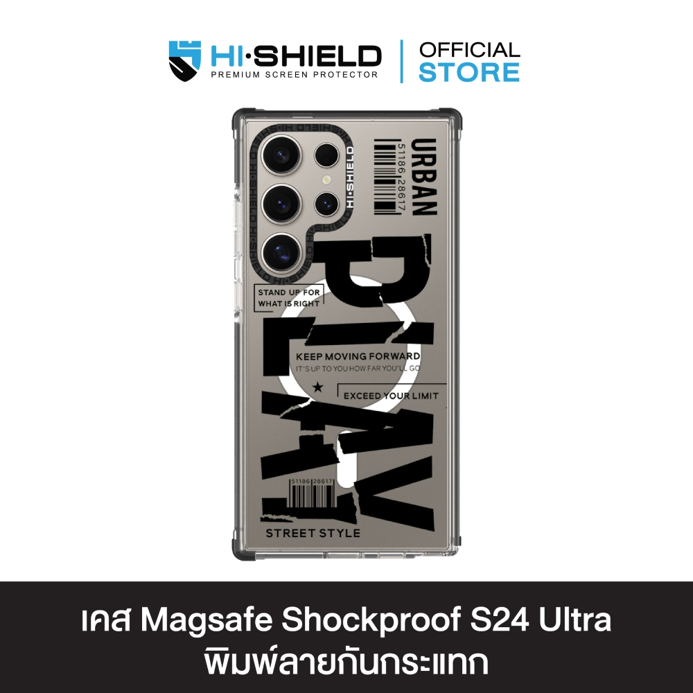 HI-SHIELD Stylish Magsafe Shockproof Case รุ่น Play [SAMSUNG S24 Ultra] - เคสแม่เหล็กกันกระแทก
