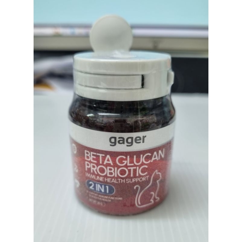 Gager เบต้า กลูแคน โปรไบโอติค สำหรับแมว 30g./แดง