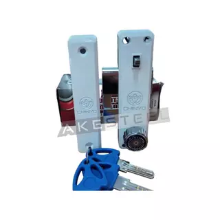 กุญแจประตูบานเลื่อนชินโย QUALITY DOOR LOCK (CL) มีกุญแจ