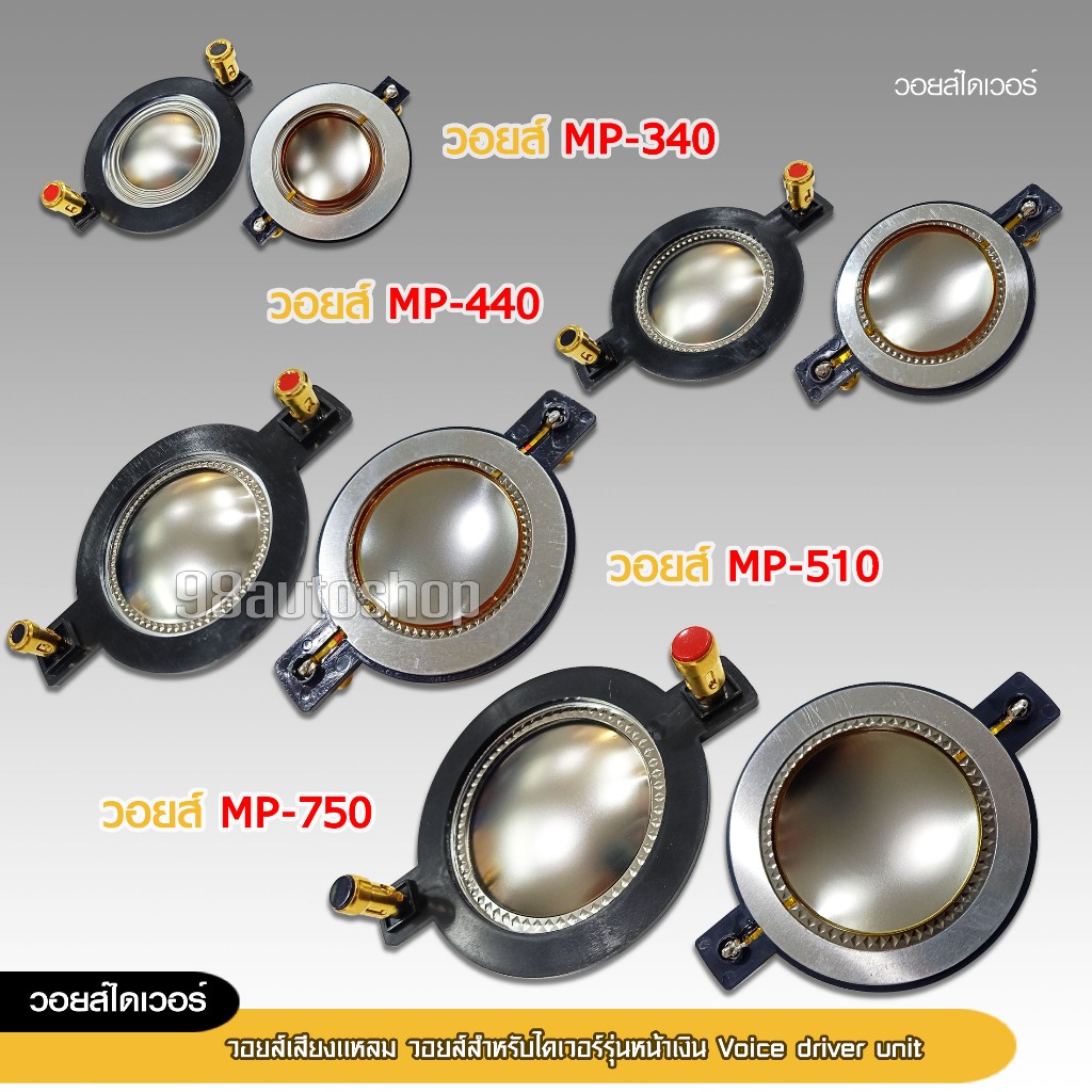 98autoshop วอยส์ไดเวอร์ เสียงเเหลม สำหรับไดเวอร์รุ่นหน้าเงิน VOICE DRIVER UNIT