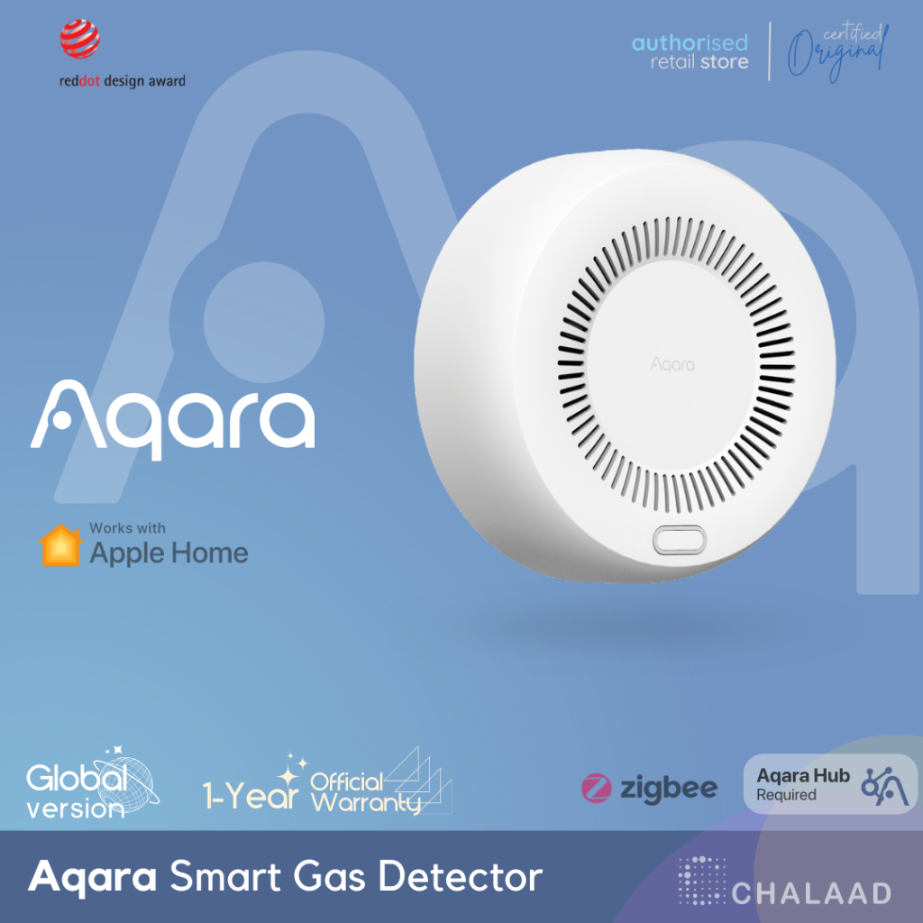 Aqara Smart Gas Detector เครื่องตรวจจับแก๊สรั่วอัจฉริยะ รองรับ Apple HomeKit เตือนผ่านมือถือเมื่อพบแก๊สรั่ว