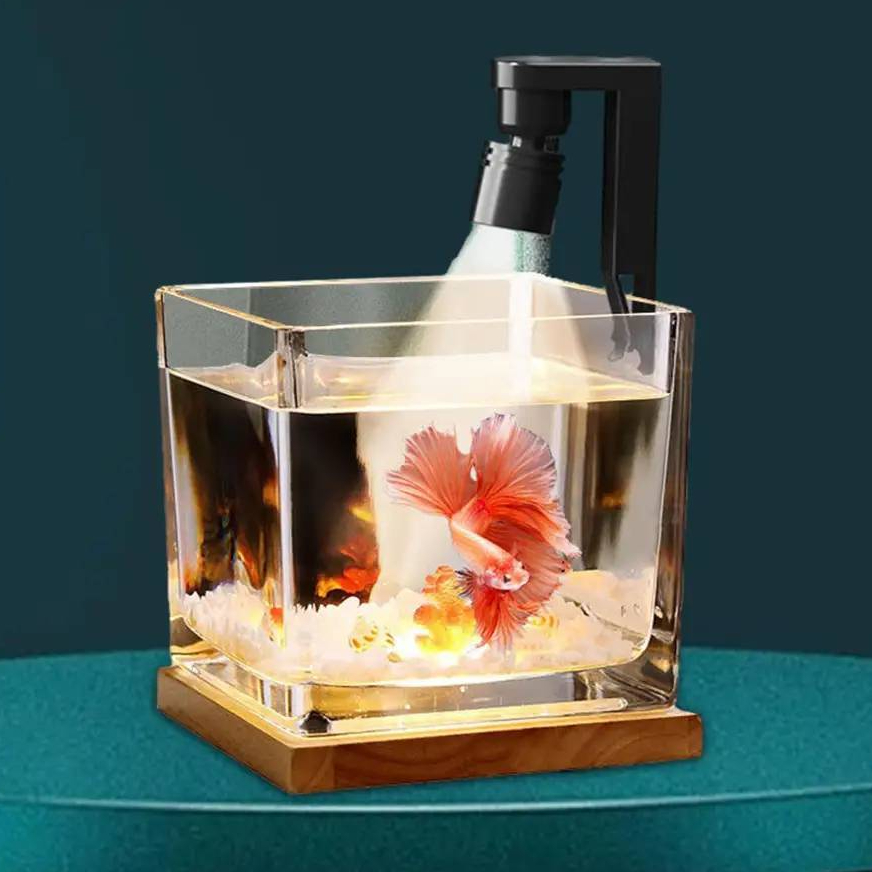 🎏🎏🎏 โคมไฟ LEDไฟตู้ปลา ไฟตู้ไม้น้ำ  สำหรับตู้ปลาทรงกลมและสี่เหลี่ยม กำลังไฟ 2W🎏🎏🎏