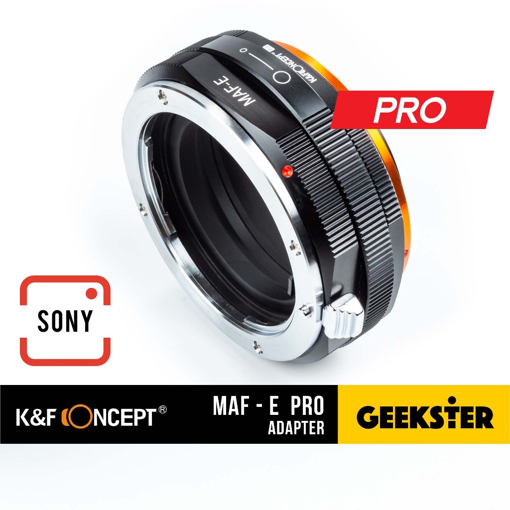รุ่น PRO K&F MAF-E SONY แข็งแกร่ง ( เมาท์แปลง Minolta AF Sony A - Sony E FE / Maf MAF-Sony Adapter )