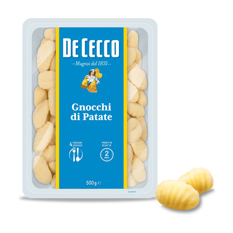 De cecco gnocchi di patate 500g. fl พาสต้า เส้นยอกกี้ เส้นมันฝรั่ง จากอิตาลี