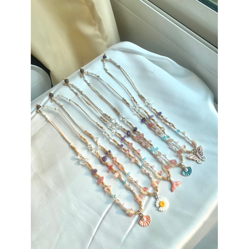 สร้อยคอเชือกถัก handmade (candy z)