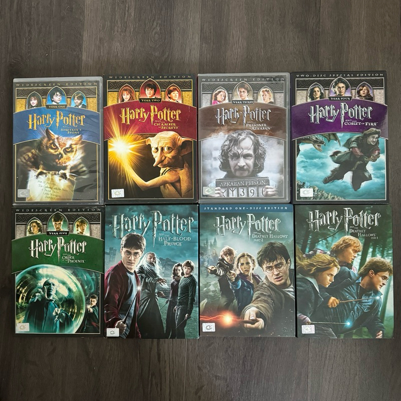 harry potter 1-8 สภาพสะสม DVD แท้