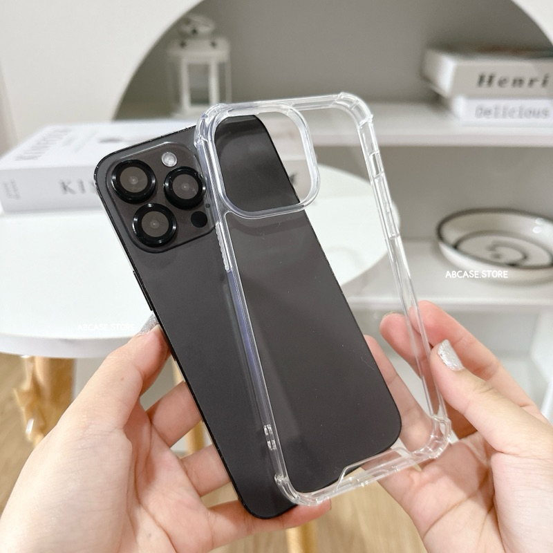 ( มี i15 ) งานใหม่istar เคสใสมุมกันกระแทกหลังเงา กล้องยกสูง หนา1.5mm.