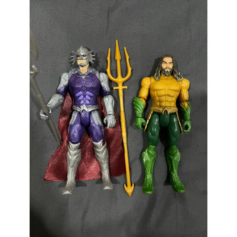 คู่ Basic figure Aquaman and King Orm DC Mattel action figure 1/12