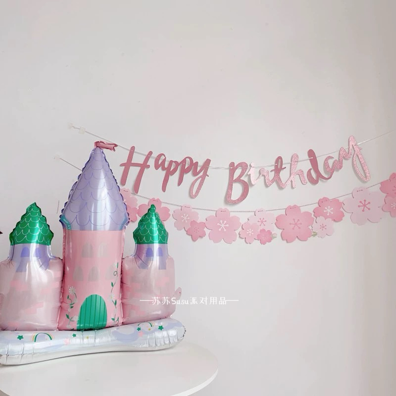 ป้ายกระดาษ ธงรูปดอกไม้ ป้ายดอดไม้ ป้ายตกแต่งงานปาร์ตี้ สินค้าพร้อมส่ง - รูปที่ 2