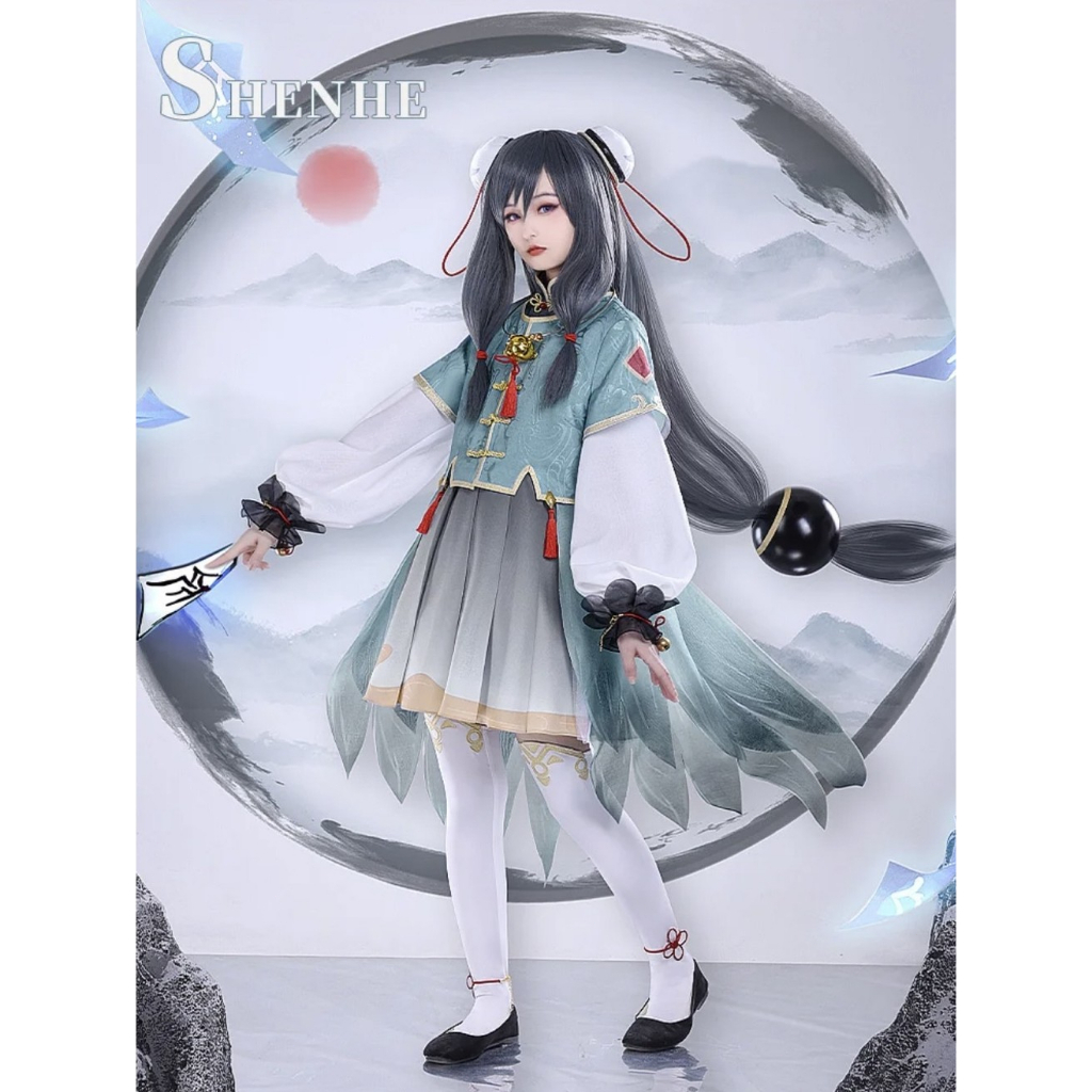 1/3 Delusion Shen He Cosplay Genshin Impact Cosplay Cloud Retainer Cosplay Shen He Kid Genshin Impac