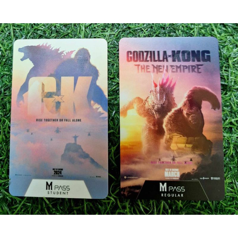 บัตรสะสม บัตรแข็ง M Pass Godzilla x Kong The New Empire ก็อดซิลล่า ปะทะ คอง 2 แท้จาก Major MPass ก็อ