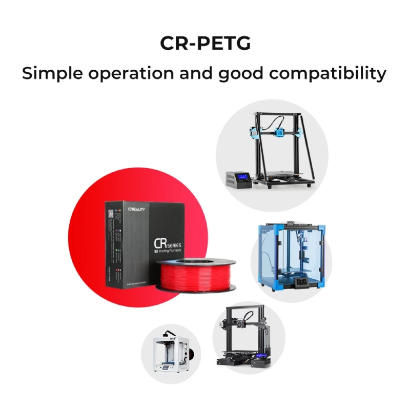 Creality CR-PETG 3D Filament 1.75mm, 1Kg - ( เส้นพลาสติกสำหรับเครื่องพิมพ์ 3D CR-PETG วัสดุการพิมพ์ )