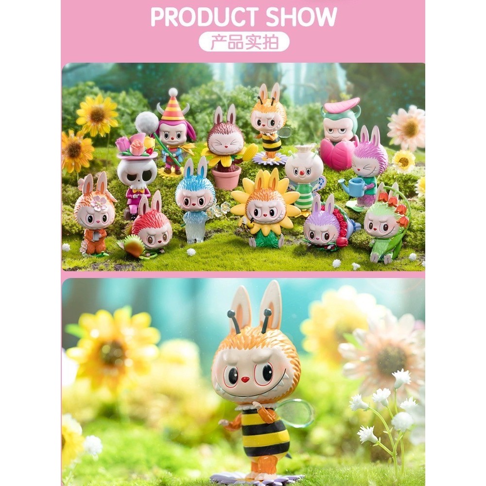 พร้อมส่ง แบบสุ่ม Model Pop Mart : Labubu Flower Elves งานลิขสิทธิ์ของแท้