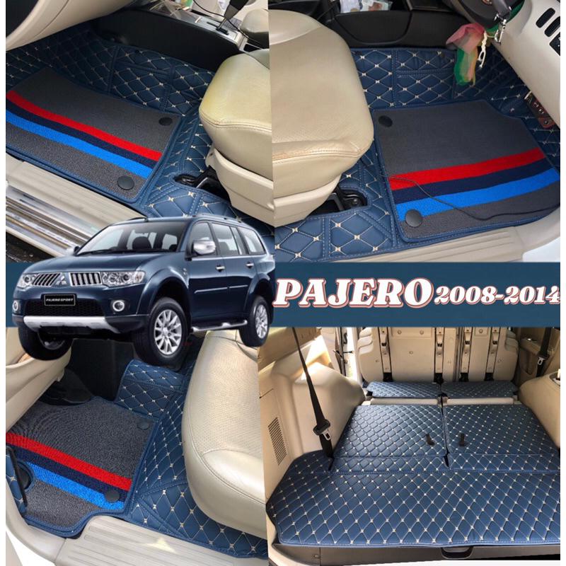 (แถมฟรี!!3รายการ)หมอนรองคอ+เบลท์+ผ้าเช็ดรถ Pajero2008-2014(หนังคัดเกรดจากโรงงานมาส่งเอง)