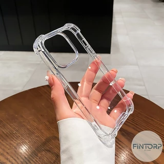 แฟชั่น บางเฉียบ เคสใสสำหรับ iPhone 13 12 11 14 15 16 17 Pro XS Max XR X 8 7 Plus SE อ่อนนุ่ม TPU ซิลิโคนโปร่งใสปกหลัง