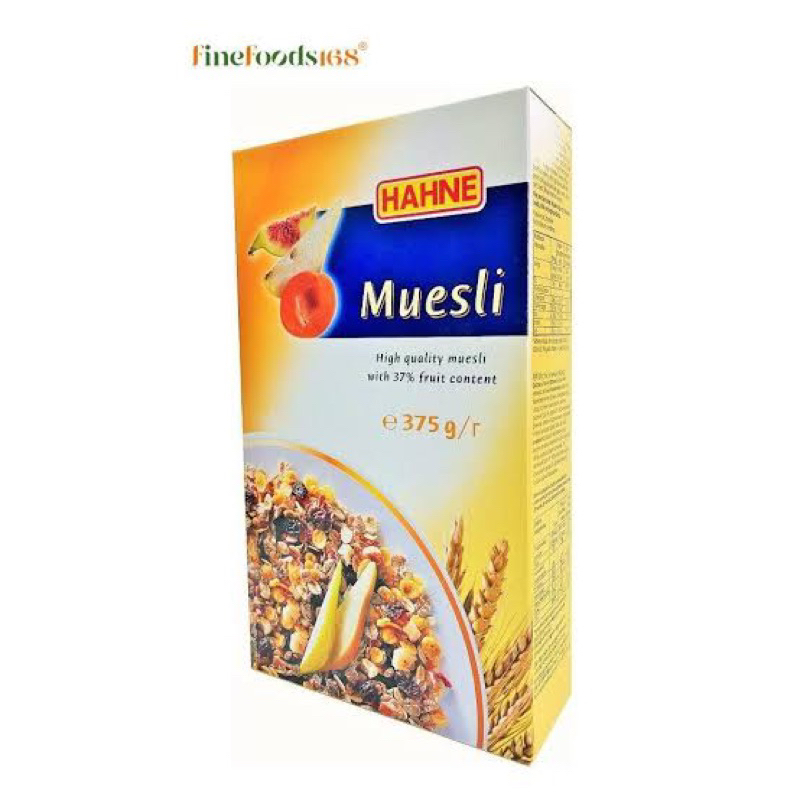 Hahne multi37% fruit Muesli 375g. fl นำเข้าจาก🇩🇪เยอรมัน มูสลี่ผสมผลไม้