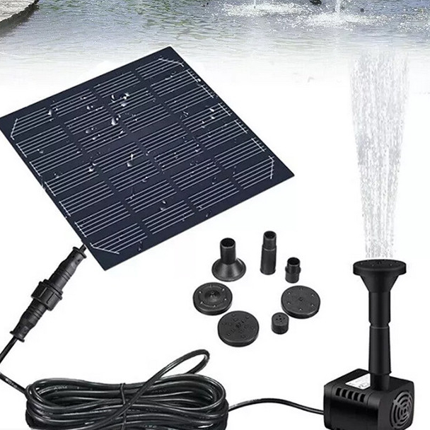 MonQiQi🚚 Solar Pump น้ำพุโซล่าเซลล์ ปั๊มน้ำพุ(เล็ก) น้ำพุพลังงานแสงอาทิตย์ solar powered fountain pump