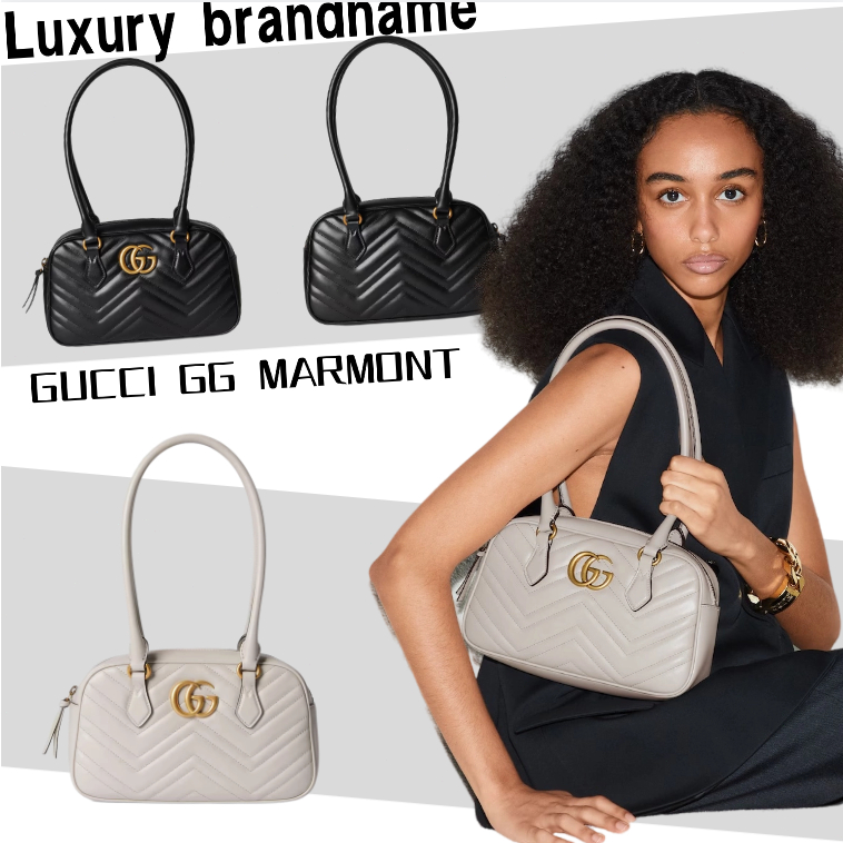 กุชชี่ Gucci GG MARMONT กระเป๋าถือใบเล็ก/กระเป๋าสะพาย/กระเป๋าใต้วงแขน/กระเป๋าผู้หญิง