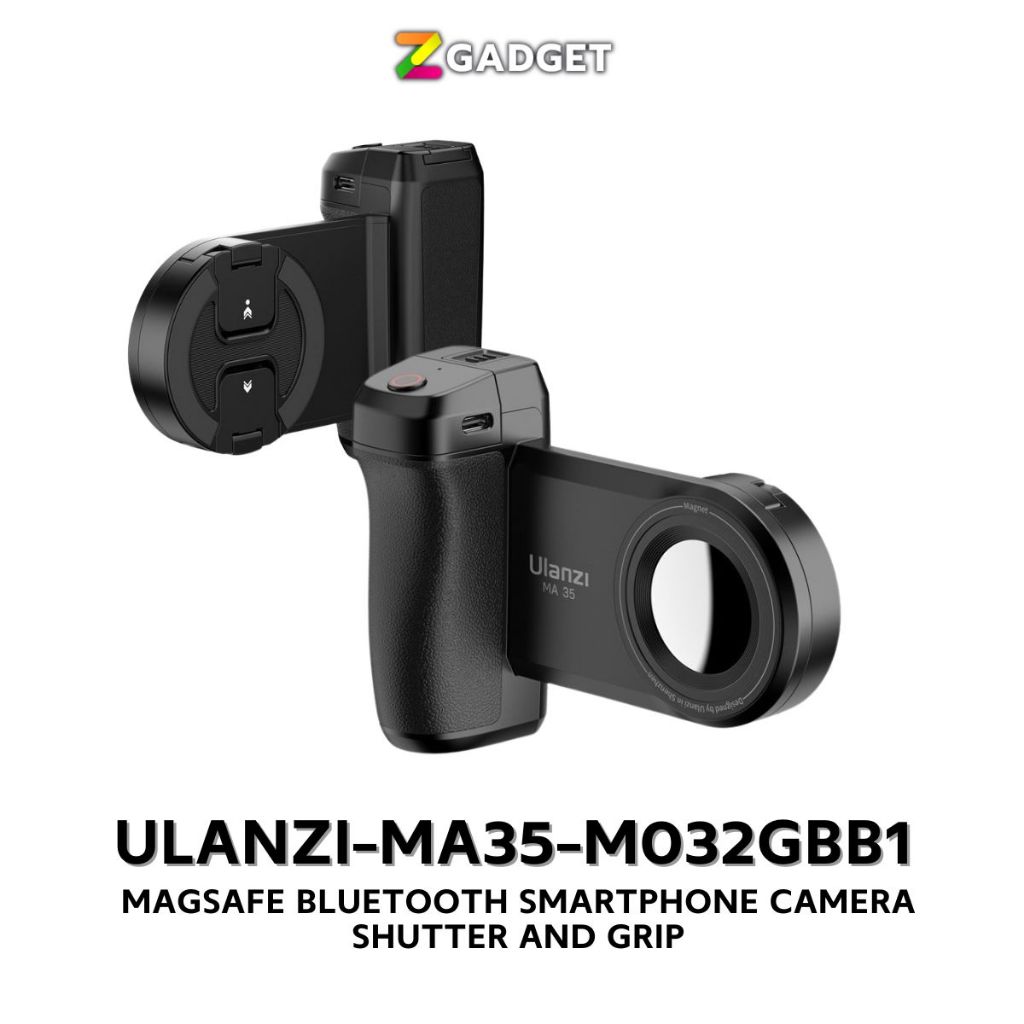 ด้ามจับมือถือ Ulanzi MA35 MagSafe Bluetooth Smartphone Grip ระบบ
MagSafe มีรีโมทชัตเตอร์บลูทูธ