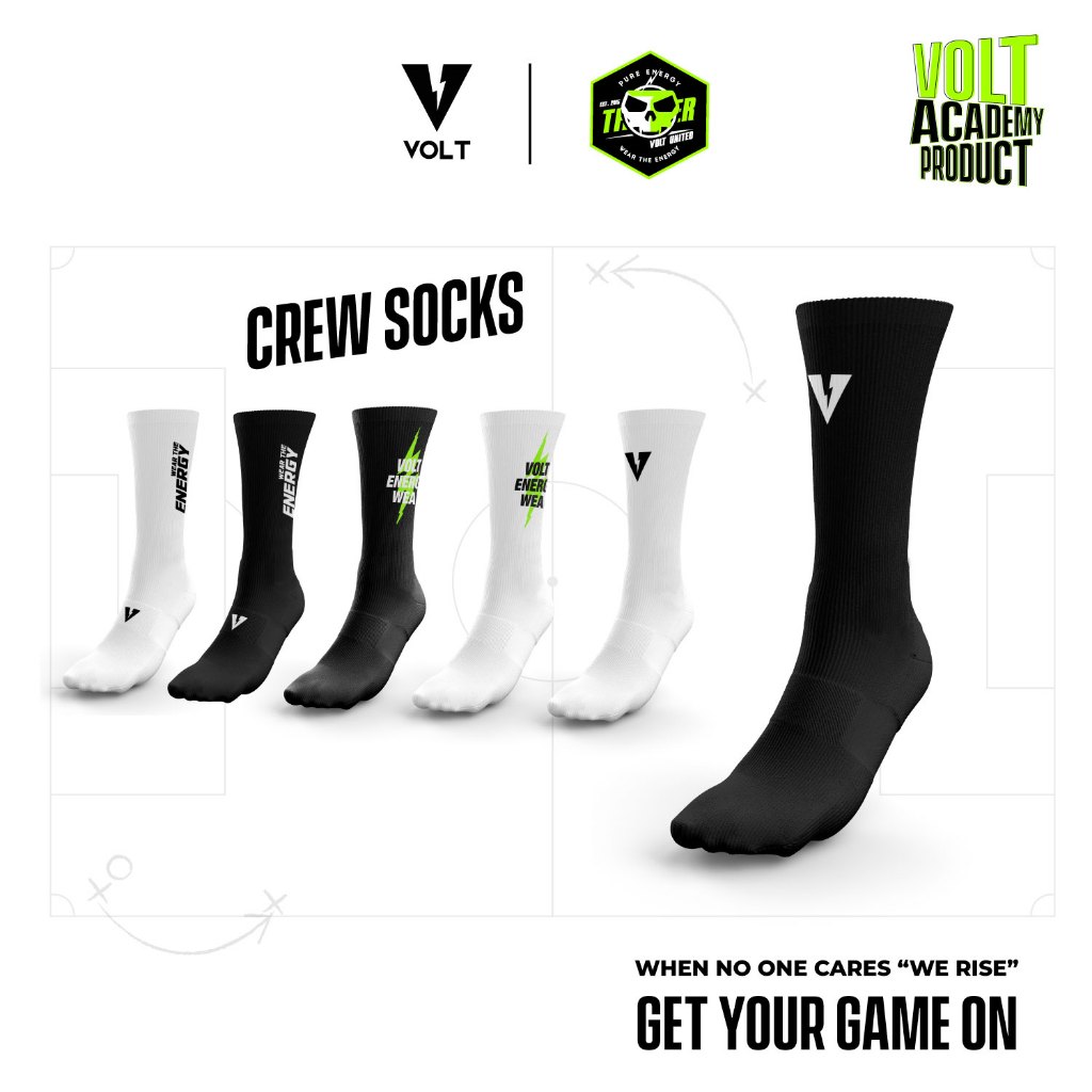 VOLT ถุงเท้ากีฬา ฝึกซ้อม ออกกำลังกาย TORQUE 001 TRAINING SOCKS