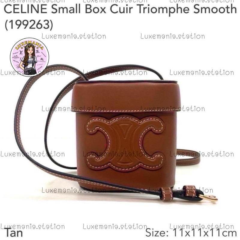 👜: New!! Celine Small Box Cuir Triomphe in Smooth Calfskin Bag‼️ก่อนกดสั่งรบกวนทักมาเช็คสต๊อคก่อนนะคะ‼️