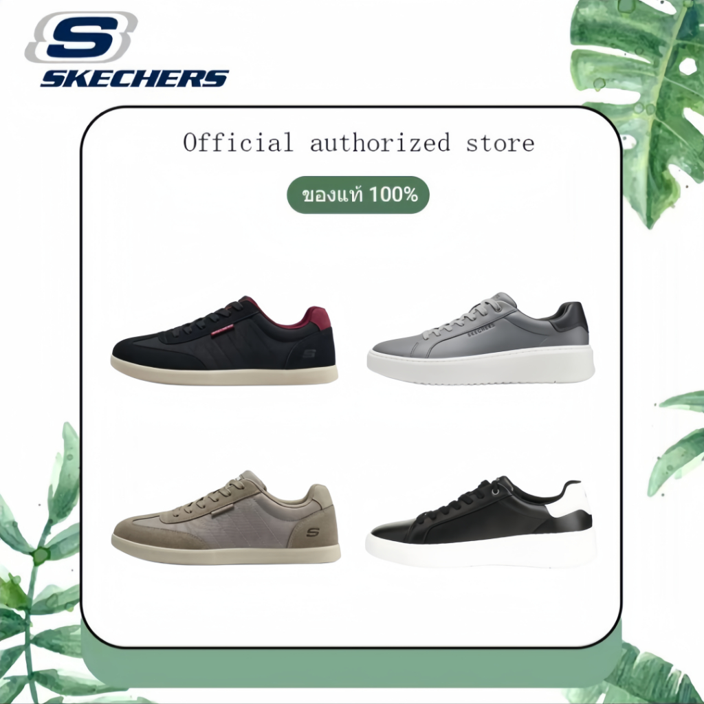【ของแท้ 100%】Skechers รองเท้าเรือ รองเท้าลำลอง Men's Walking Shoes -245687 Air-Cooled Memory Foam