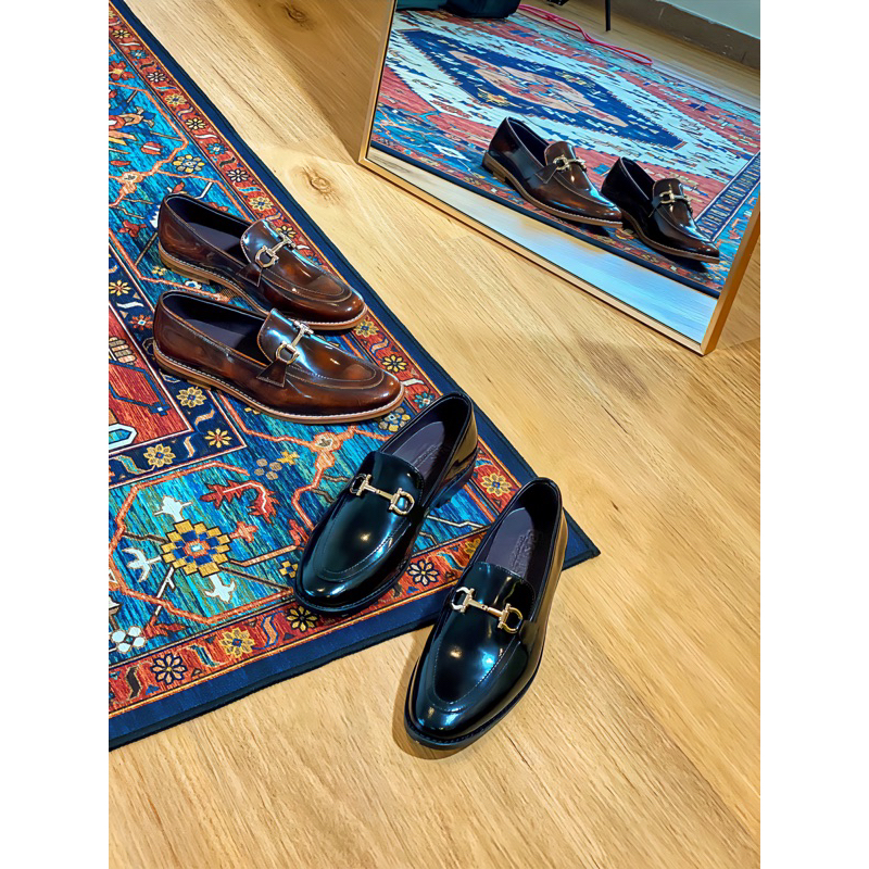 COSMOS SHOES รองเท้าหนังแบบสวม Loafers รุ่น Elite Como Snaffle มีเบอร์ใหญ่สุด 48