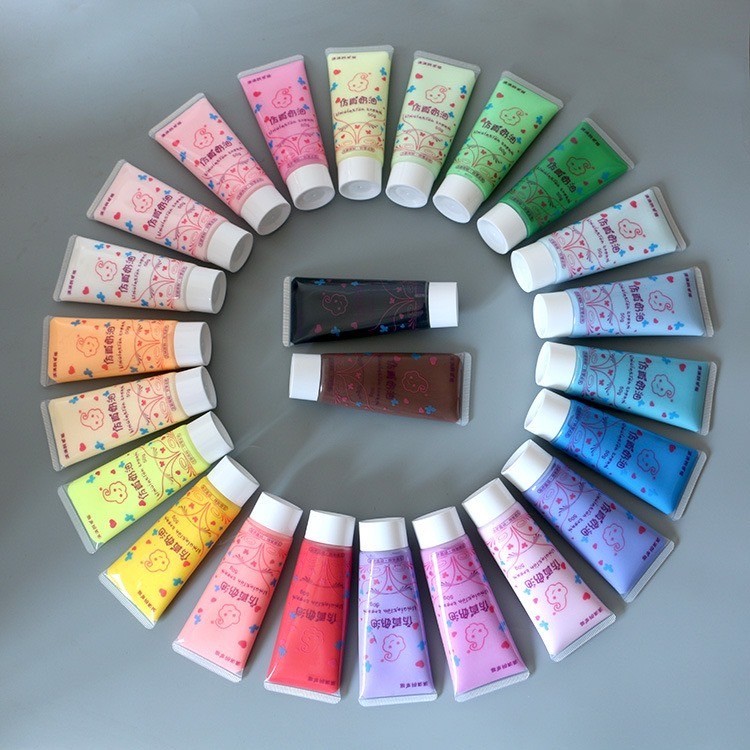 วิปครีมปลอม กาวครีมเทียม สำหรับตกแต่ง เคส มือถือโทรศัพท์ ขนาด 50g มากกว่า 20สี (มีหัวบีบให้ 1หัว/หลอ