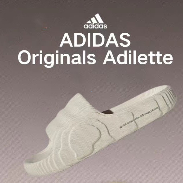 Adidas Adilette 22 รองเท้าแตะ พื้นนิ่ม กันน้ํา เหมาะกับใส่ในบ้าน กลางแจ้ง สําหรับผู้ชาย