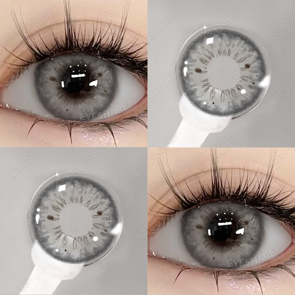 [COD]-Eyeshare Blackspot คอนแทคเลนส์สีน้ำตาลเทา 1 คู่ 14.2 มม.คอนแทคเลนส์รายปี