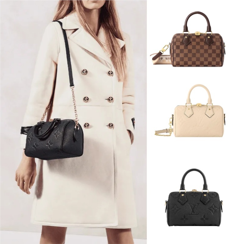 [พรีเซลล์ยุโรป] LOUIS VUITTON Speedy 20 mit Schulterriemen กระเป๋าถือ/กระเป๋าสะพาย/มีสามสี