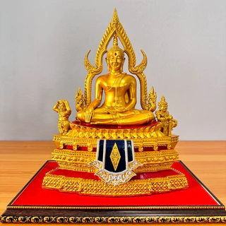 พระพุทธชินราช แร่เหล็กน้ำพี้ ขนาดฐาน9นิ้ว หน้าตัก5นิ้ว สูง12นิ้วแถมฟรีฐานรอง