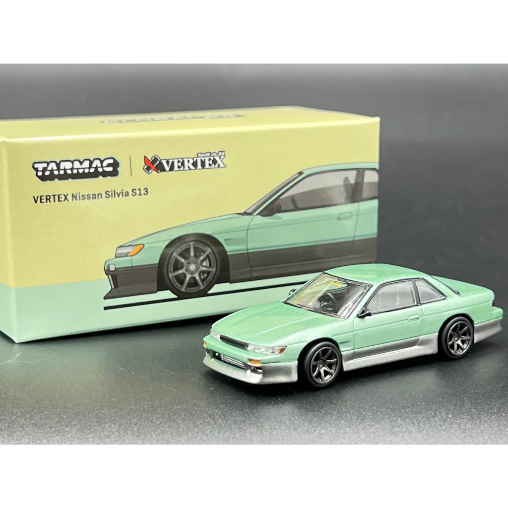 Tarmac Works VERTEX Nissan Silvia S13 Green / Grey
