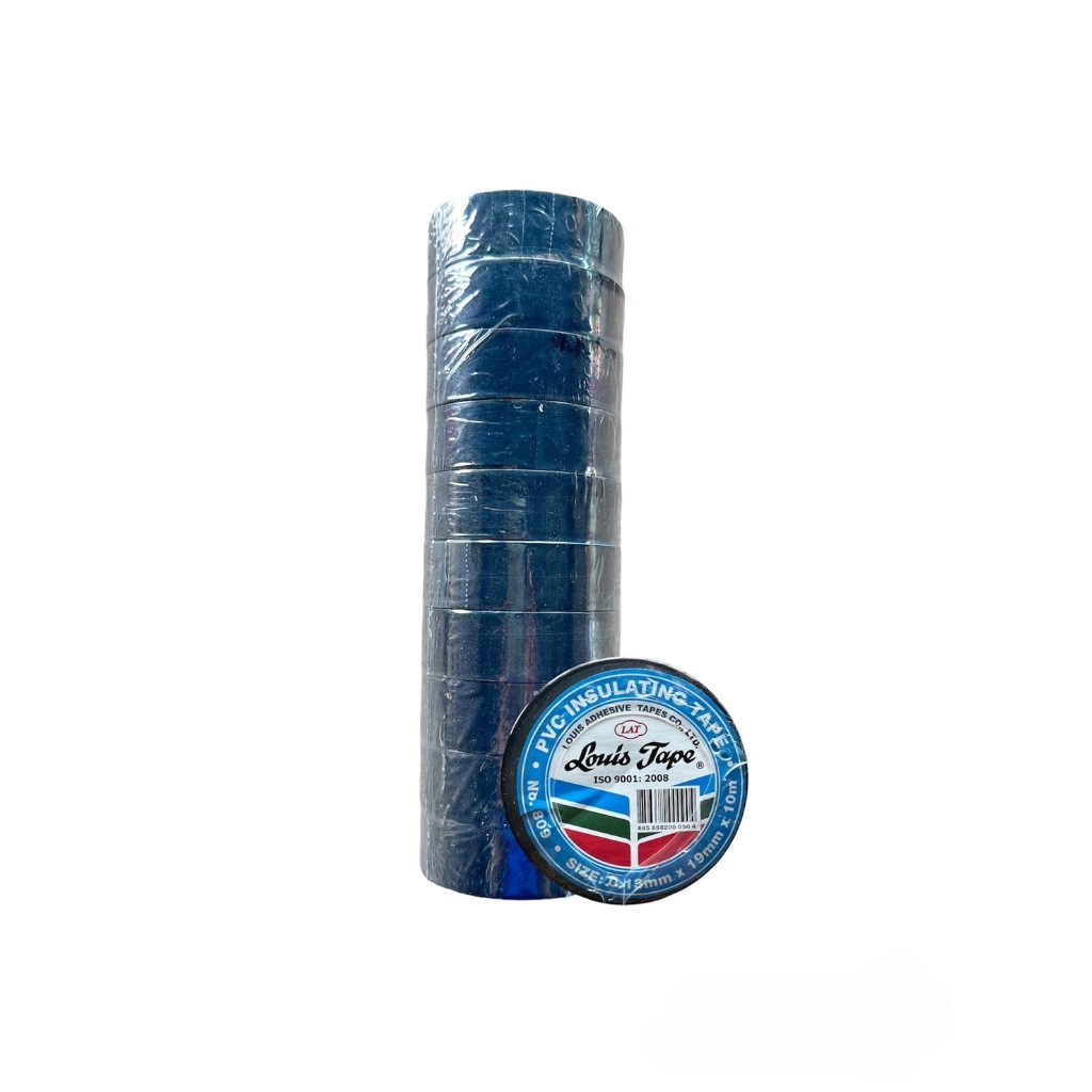 เทปพันสายไฟ Louis กว้าง 19มม. ยาว 10 เมตร ( 1x10 ม้วน )