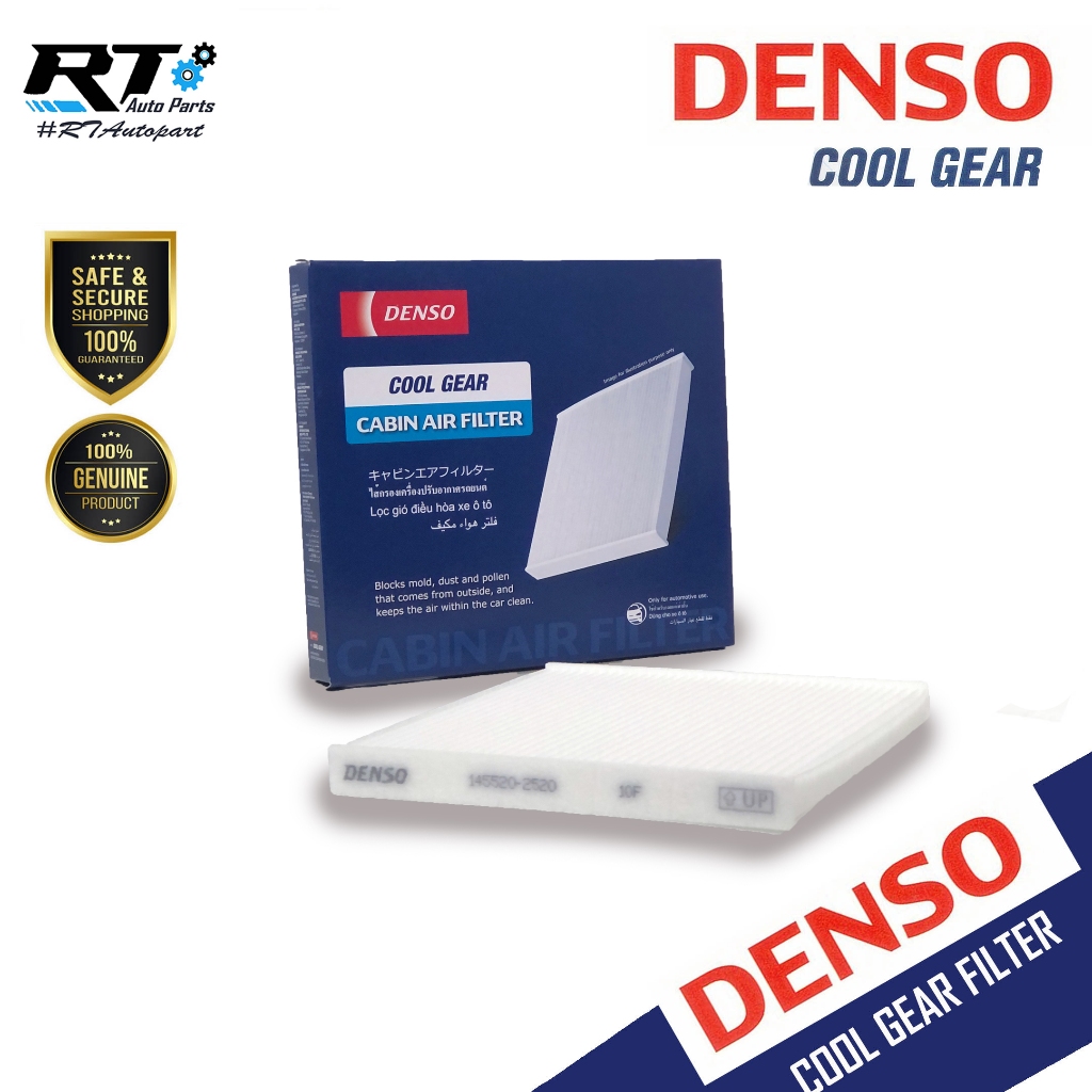 Denso กรองแอร์ Toyota Altis ZZE121 Vios NCP41 ปี01-07 Camry ACV30 ปี03-07 Wish ANE11 / แคมรี่ วิช อัลติส 145520-2520 ราคา ถูกที่สุด ดีลบีเคเค