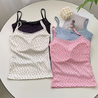 [ส่งจากไทย] 𝑩𝒓𝒂𝑩𝒓𝒂𝑩𝒓𝒂 #bra-262 สายเดี่ยว แต่งลูกไม้ ดีเทลลายดอกไม้