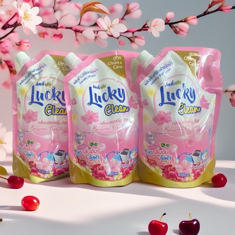 น้ำยาซักผ้า 🧺 Lucky Clean  ขนาด 800 ml.