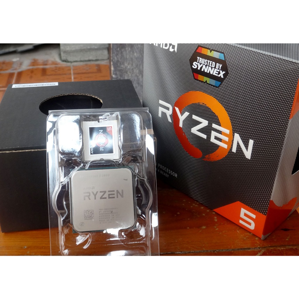 (มือสอง) CPU AM4 Ryzen5 3600 อุปกรณ์ครบกล่อง