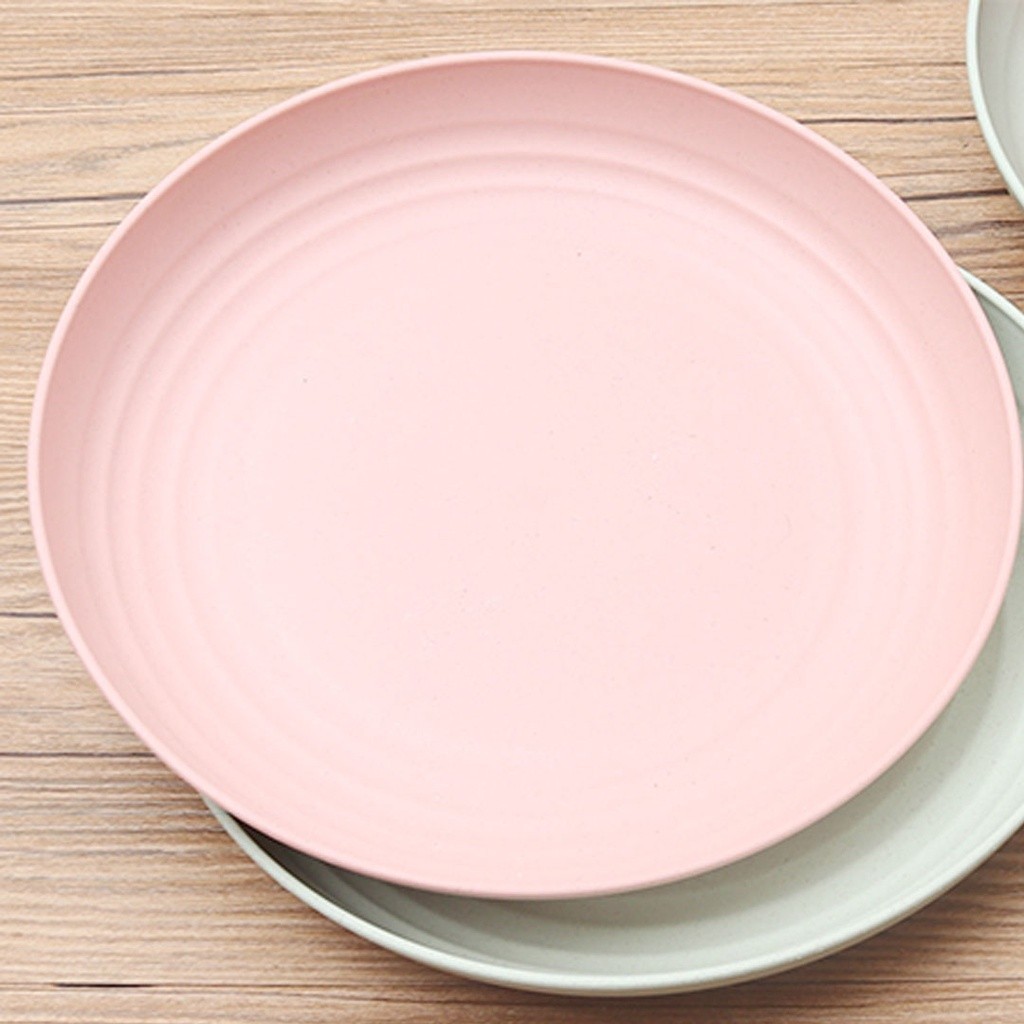 จาน จานก้นลึก ถ้วย ขนาด20cm จานข้าวฟางข้าวสาลี เป็นได้ทั้งจานและถ้วยไปในตัว สามารถนำเข้าไมโครเวฟได้ ปลอดภัย ปลอดสาร - รูปที่ 4